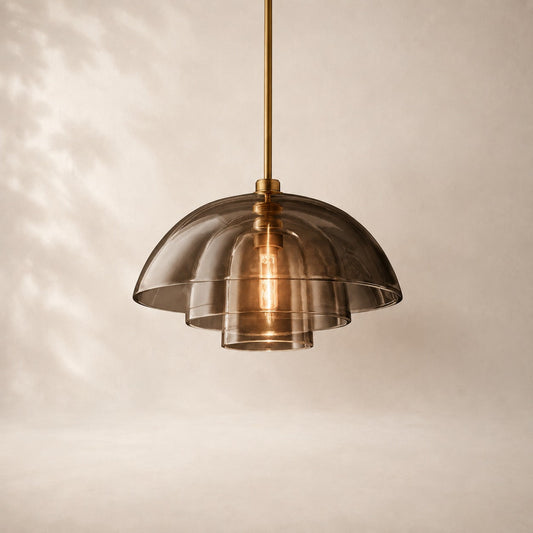 Blovelle Glass Cloche Pendant 18"
