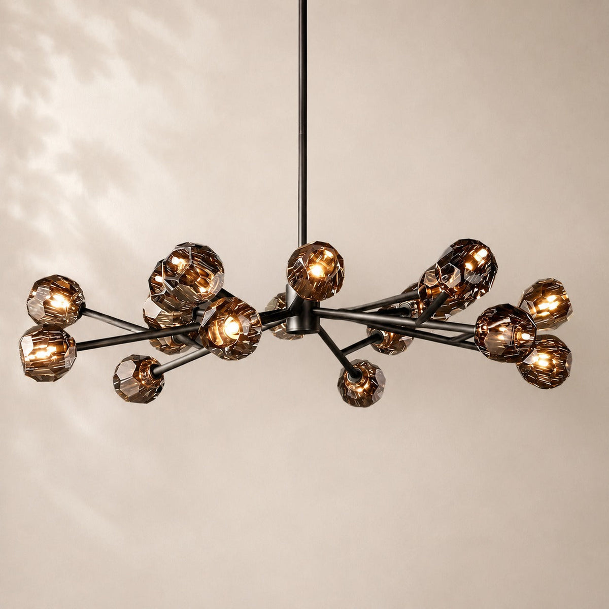 Bouvelle de Cristal Glass Round Chandelier 48"