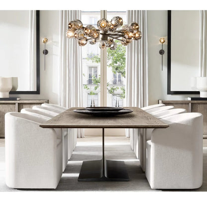 Bouvelle de Cristal Glass Round Chandelier 48"