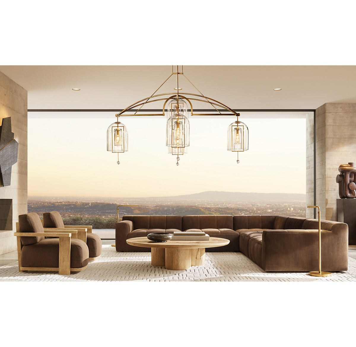 Fulcrest Grand Round Chandelier 85"