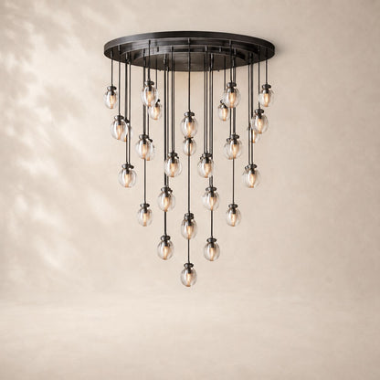 Perlisse Round Chandelier 48"