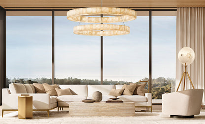 Rivelle Two Tiered Round Chandelier 60"